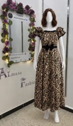 فستان قماش النمري للمناسبات
